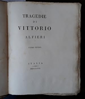 Tragedie di Vittorio Alfieri. Tomo primo. Filippo, Polinice, Antigone