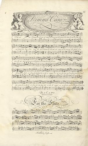 Dimmi Cara. Plate 23 from George Bickham's The Musical Entertainer