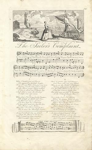 The Sailor's Complaint. Plate 54 from George Bickham's The Musical Entertainer