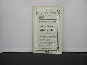 The Pavilion Theatre, Glasgow - Programme for Grand Sunday Concert, March 26th 1911