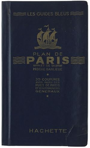 PLAN DE PARIS ET DE SA PROCHE BANLIEUE en 30 coupures - un tableau - un plan du Métropolitain. In...
