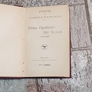 Poema paradisiaco. Odi navali (1891-1893).