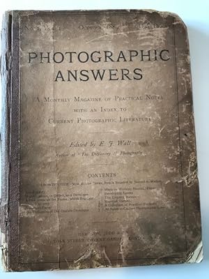 Photographic Answers [and] The Photographic Review of Reviews; A Monthly Magazine of Practical No...