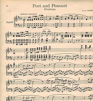 Poet and Peasant Overture for Piano - Sheet Music