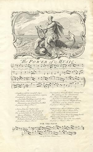 The Power of Music. The Words by Mr. Smith. Set by Mr. John Hudson. Plate 68 from George Bickham'...