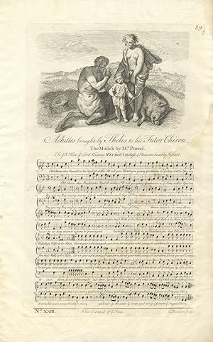 Achilles brought by Thelis to his Tutor Chiron. The Music by Mr. Purcel[!]. Plate 89 from George ...