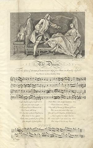 The Dream . The Words by John Mottley Esqr. Plate 97 from George Bickham's The Musical Entertainer