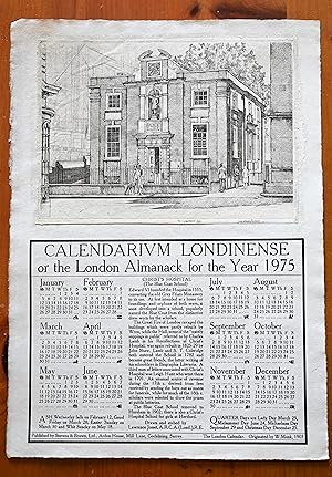 Calendarium Londinense, or the London Almanack for the Year 1975 : Christ's Hospital
