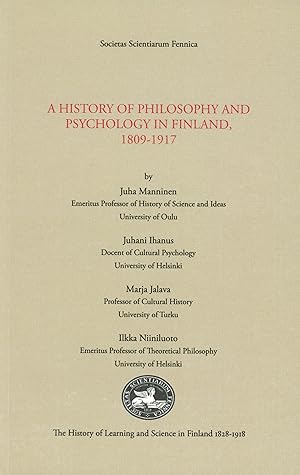 History of Philosophy and Psychology in Finland, 1809 - 1917