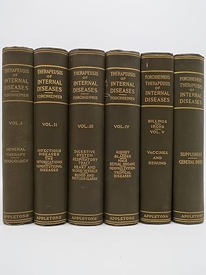 FORCHHEIMER'S THERAPEUSIS OF INTERNAL DISEASES, VOLUMES I, II, III, IV, V PLUS SUPPLEMENT/GENERAL...