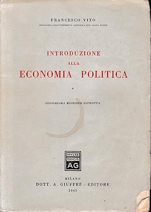 Introduzione alla Economia Politica, vol. 1°