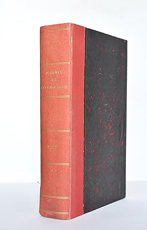 Journal de Psychologie normale et pathologique, XXIVe année (1927)