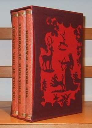 Malory's Chronicles of King Arthur [ 3 Volumes. Leather Bound. Signed By Bawden ]