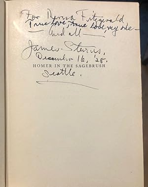 Homer in the Sagebrush - Author's Copy, w/Lavish Inscription to his Wife