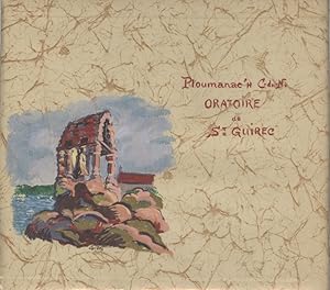 "ORATOIRE DE ST-GUIREC / PLOUMANAC'H" Maquette originale aquarelle sur papier fond imprimé par GA...