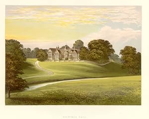 Tudor Mansion Bramhall Bramall Hall Cheshire c1870 PR