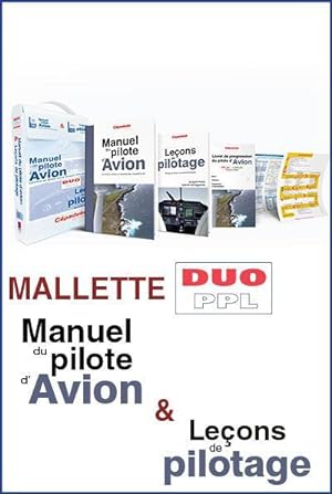 mallette duo ppl : le manuel du pilote d'avion 19e ed + lecons de pilotage 6e ed