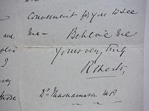 1905 ORIGINAL SIGNED HANDWRITTEN LETTER OF FIELD MARSHAL FREDERICK ROBERTS, FIRST EARL ROBERTS wi...