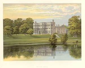 Astley Hall 1870s Colour print
