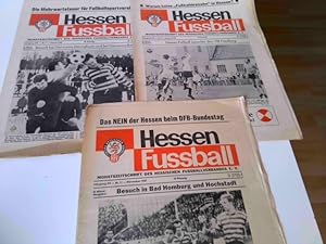 Konvolut bestehend aus 3 Zeitschriften, zum Thema: Hessen Fussball Monatszeitschrift des Hessisch...