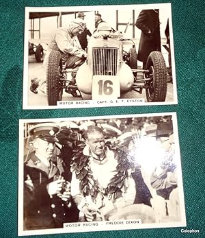 Motor and Motor Cycling 1936. 2 Ardath Photocards 1936 of Freddie Dixon & Capt G. E. T. Eyston (2...