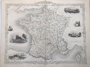 France 1850 Tallis Map