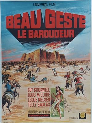 "BEAU GESTE (LE BAROUDEUR)" Réalisé par Douglas HEYES en 1966 avec Guy STOCKWELL, Leslie NIELSEN,...