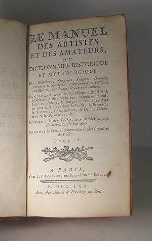 Le Manuel des artistes et des amateurs, ou dictionnaire historique et mythologique des emblêmes, ...