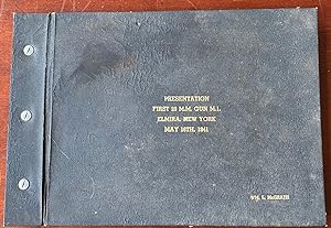 FIRST 20 MM GUN ML ELMIRA NY 1941 PRESENTATION ALBUM SCRAPBOOK