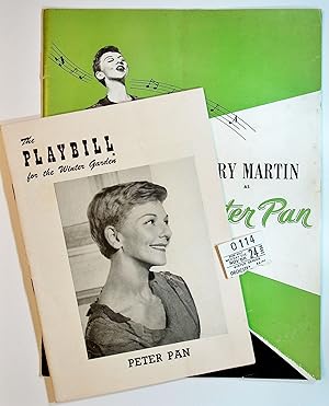 PETER PAN: Playbill, Souvenir Playbook, and Ticket Stub