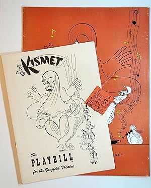 KISMET: Playbill, Souvenir Playbook, and Ticket Stub
