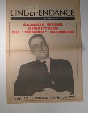 L'Indépendance. Numéro 25 octobre 1966