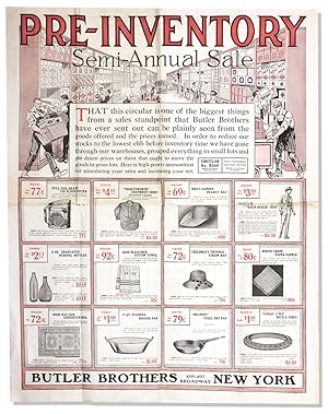Pre-Inventory Semi-Annual Sale.Butler Brothers.New York. [caption title of oversized circular]