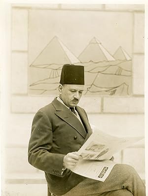 "Gabriel TAKLA BEY Directeur du journal AL-AHRAM" Photo de presse originale (début des années 30)