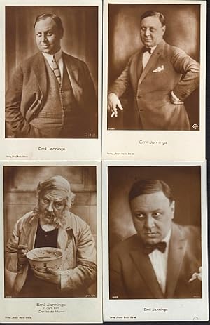 4 Ansichtskarten von Emil Jannings.