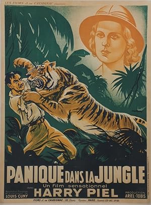"PANIQUE DANS LA JUNGLE" DER DSCHUNGEL RUFT / Réalisé par Harry PIEL en 1935 avec Harry PIEL, Urs...