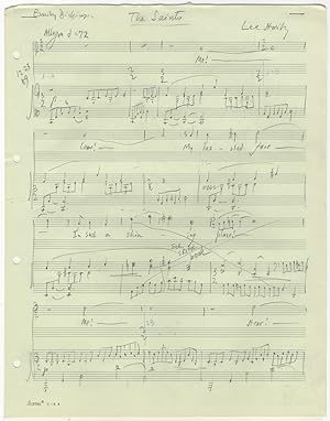 The Saints [The Shining Place]. Song for voice and piano. Autograph musical manuscript dated Dece...