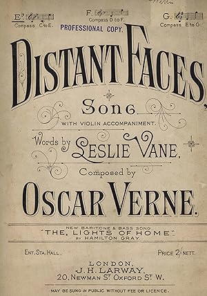 Distant Faces Song - Piano with Violin Accompaniment