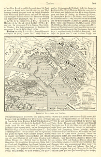 France Toulon Petite Rade Darse Vieille 1890s Map