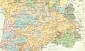 FRANCE 15th Century Peace of Luneville Antique Map