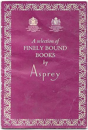 BOOK CATALOGUE 1977 A Selection of Finely Bound Books by Asprey.
