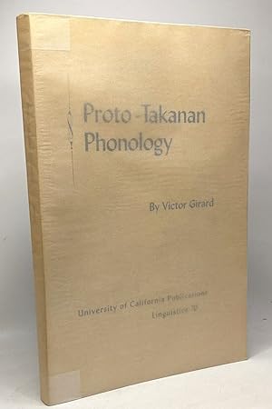 Proto-Takanan phonology (University of California publications in linguistics v. 70)