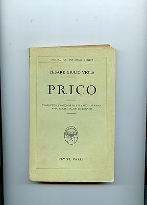 PRICO . Traduction française de Fernand Hayward avec texte italien en regard .