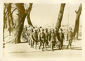 "CONFLIT SINO-JAPONAIS 1932 / La bataille de CHANG-HAÏ (Infanterie chinoise)" Photo de presse ori...