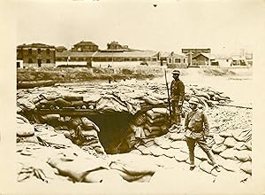 "CONFLIT SINO-JAPONAIS 1931 / Un poste de commandement japonais" Photo de presse originale G. DEV...
