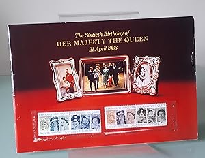 The Sixtieth Birthday of Her Majesty the Queen 21st April 1986 ( with Stamps )