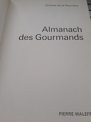 almanach des gourmands