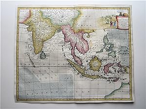 An accurate map of the East Indies, exhibiting the Course of the European Trade both on the Conti...