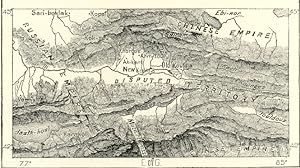 DISPUTED TERRITORY IN KULJA,Asiatic Russian 1800s Antique Map