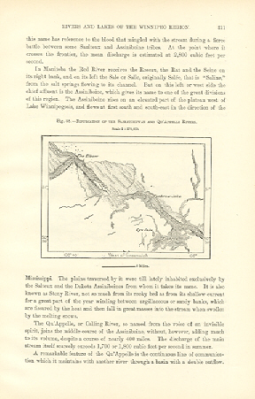 BIFURCATION OF THE SASKATCHEWAN AND QU'APPELLE RIVERS